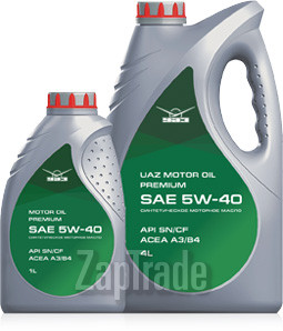 ������ �������� ����� Uaz Motor Oil Premium 5W-40 ������������� | ������� 000101-0010540-02