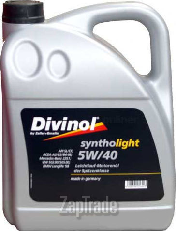 ������ �������� ����� Divinol Syntholight 5W-40 ������������� | ������� 49520-K004